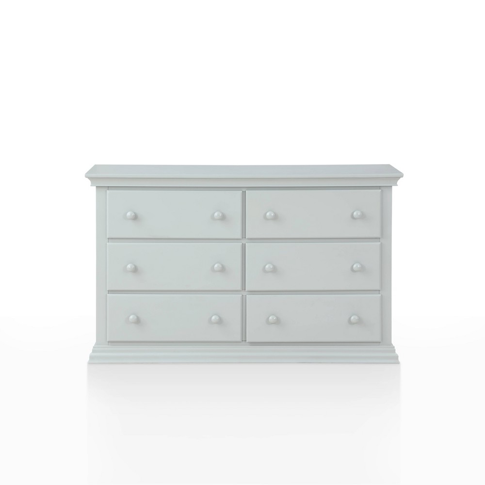 Photos - Dresser / Chests of Drawers Suite Bebe Celeste 6 Drawer Double Dresser - Light Gray
