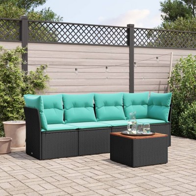 Garden Sofa Set PE rattan Large Modular Garden Sofa Set vidaXL