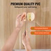 VEVOR Plastic Table Cover, 40 x 60 Inch 1.5 mm Thick Clear Table Protector, Rectangle PVC Desk Mat, Waterproof & Easy Cleaning, Transparent - 4 of 4