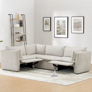 Spruce & Spring Power Reclining Sectional Sofa Couch - 1 of 4