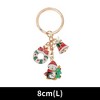 Unique Bargains Christmas Keychain Double Ring Zinc Alloy Multicolored 1 Pc - 2 of 3