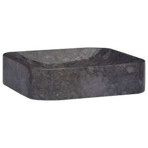 vidaXL Sink Black 15.7 in.x15.7 in.x3.9 in. Marble - 1 of 4
