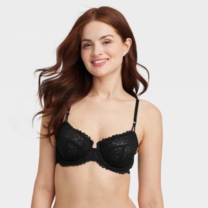 Women's Lace Unlined Balconette Bra - Auden™ - 1 of 4