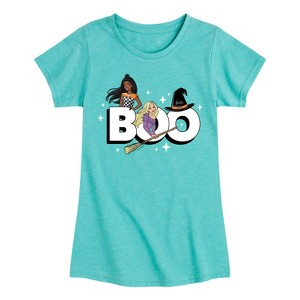 Girls' - Barbie - Barbie Boo Logo Fitted Short Sleeve Graphic T-Shirt - 1 of 4