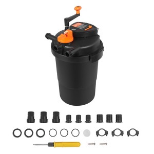 VEVOR Bio Pressure Pond Filter, Up to 2000 Gallons, with 13W UV-C Light, 1840 GPH, Pressurized Biological Pond Filter System Filtration Equipment - 1 of 4