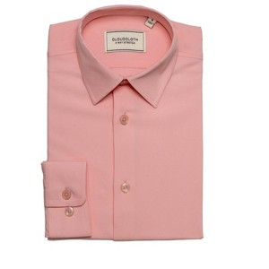 Adam Baker Boy's Regular Fit 4-Way Stretch Long Sleeve Solid Dress Shirt - Colors - 1 of 2