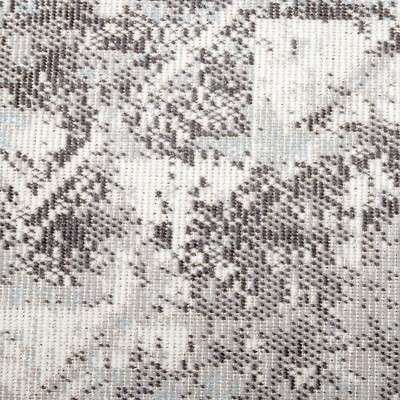 Gray Medallion 8' x 10' Synthetic Easy Care Rug