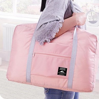 Hachikiko Foldable Travel Duffel Bag,Water Resistant Spirit Airlines Personal Item Tote,Lightweight Nylon Overnight Luggage