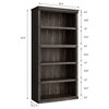 Acekool Farmhouse Bookcase with Storage, Wooden Bookshelf for Home Office, Living Room, Bedroom - 3 of 4