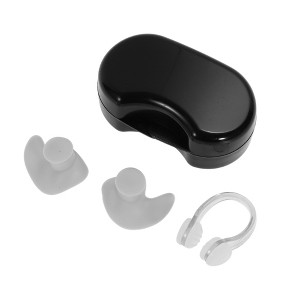 Unique Bargains Waterproof Ear Plugs Nose Clip 1 Set - 1 of 4