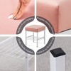 SEVOBAL Ottomans and Benches Upholstered Vanity Footstool Soft Padded Seat with Metal Legs Modern Makeup Stool for Bedroom, Pink, 42.00"*34.00"*17.00" - 3 of 4