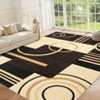 Washable Area Rug Modern Geometric Accent Rug, Non-Slip Contemporary Floor Mat - 3 of 4