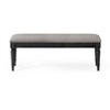 Maven Lane Elizabeth Classical Fabric Wooden Bench - 4 of 4