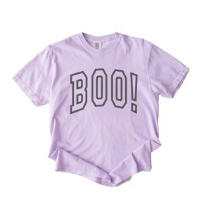 Simply Sage Market Embroidered Boo Arched Garment Dyed Tee - 1 of 4