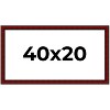 PosterPalooza | Panoramic Weathered Red Picture Frame - UV Acrylic, Foam Board Backing, Hanging Hardware - 2 of 4