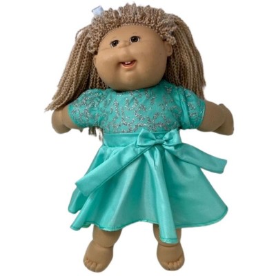 Doll Clothes Superstore Mint Party Dress Fits 15-16 Inch Baby And Cabbage Patch Kid Dolls