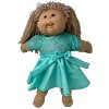 Doll Clothes Superstore Mint Party Dress Fits 15-16 Inch Baby And Cabbage Patch Kid Dolls - 2 of 4