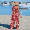 Women's Midnight Tropics One-Shoulder Wide Leg Jumpsuit -Cupshe - 4 of 4