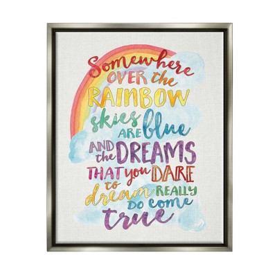 Stupell Industries Somewhere Over the Rainbow With