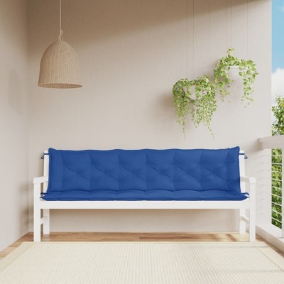 vidaXL Garden Bench Cushions 2 pcs Blue 78.7"x19.7"x2.8" Oxford Fabric