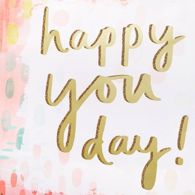 Large Happy You Day Watercolor Gift Bag - Spritz&#8482;