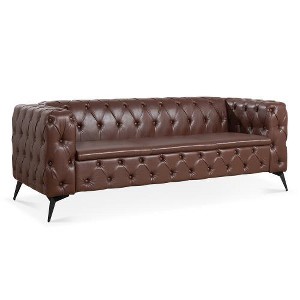 SYFERLORY 84.06Inch Width Traditional Square Arm removable cushion 3 seater Sofa - 1 of 1