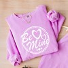 Simply Sage Market Women's Lightweight Garment Dyed Graphic Sweatshirt Be Mine Circle - 3 of 4