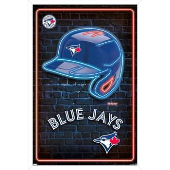 Trends International MLB Toronto Blue Jays - Neon Helmet 23 Framed Wall Poster Prints