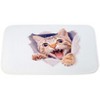 The Lakeside Collection Cat Memory Foam Bath Rugs & Shower Curtain Complete 16 Pc Set - 4 of 4