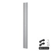 Yescom Monitor Holding Pole Dual Monitor Arm for PC Mobile Cart Medical Trolley Silver - 3 of 4
