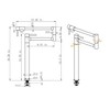 Extended Reach Pot Filler Faucet with Long Shank - 4 of 4