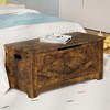 homfan Storage Chest, Wooden Storage Bench with Safety Hinges, Easy Assembly, Large Toy Chest for Entryway, Living Room, Bedroom - 4 of 4