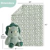 The Peanutshell Gift Set, Ace Dino Plush Stuffed Animal Toy and Blanket for Boys and Girls - 2 of 4