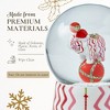 Kit Kemp by Spode Christmas Snow Globe, Rik Rak Elephant Snow Globe, Lights Up Plays Music, Collectible Winter Decor LED Accents, Pink & Red Accents - 4 of 4