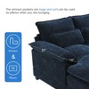 CAVINAS U Shaped Sectional Couch with Lumbar Pillow, 6-Seater Sectional Couches for Living Room, Cloud Couch for Living Room - 3 of 4