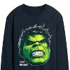 Men's - Marvel - Hulk Portrait Oversized Long Sleeve Graphic T-Shirt - 2 of 4