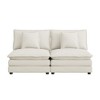 Modular Corduroy Sofa Couch, Upholstered Sofa with Removable Pillows & Deep Seat for Living Room - ModernLuxe - 3 of 4