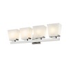Astor 4-Bulb Glass Vanity Light Fixture - Modern Design for Bathroom, Dimmable, Damp Rated - 2 of 4