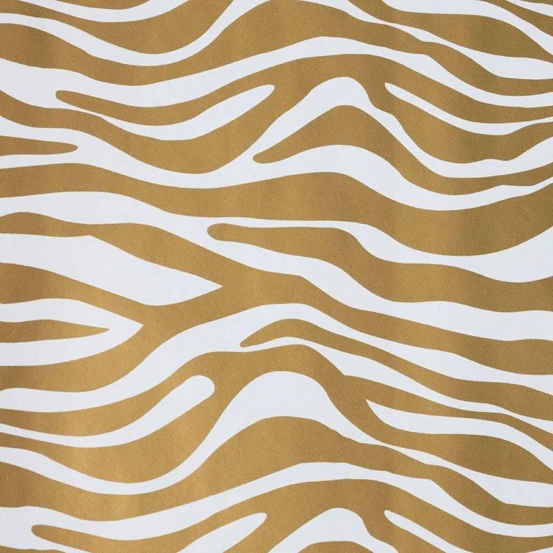 25 sqft JAM Paper &#38; Envelope Zebra Print Gift Roll Wrap Gold, 3 of 6