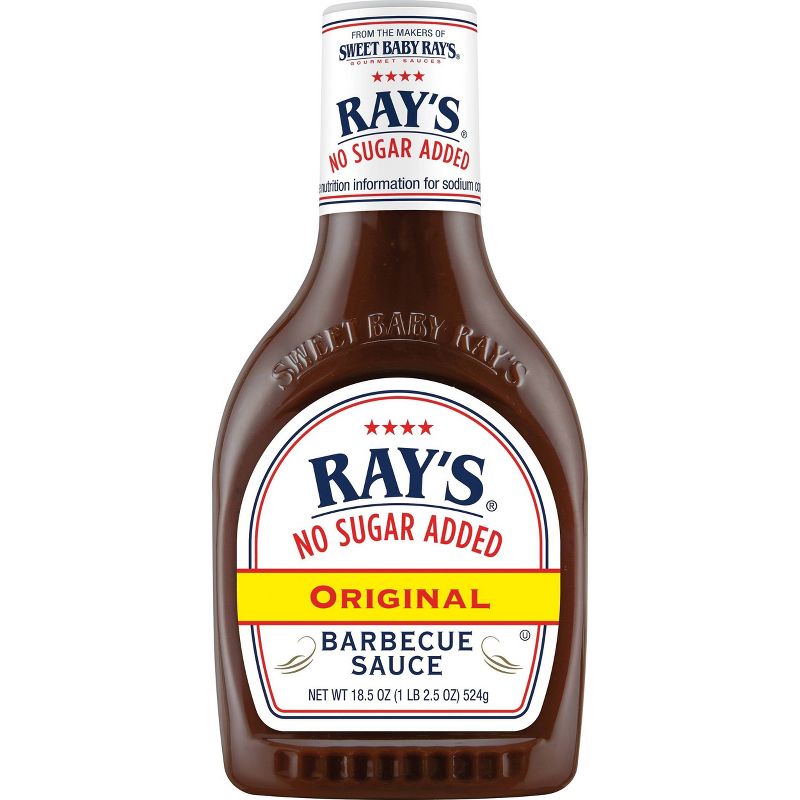 Sweet Baby Ray&#39;s No Sugar Added Original BBQ Sauce - 18.5oz, 1 of 8