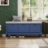 Bella Depot 44''W Classic Storage Bench with Three Drawers - 2 of 4