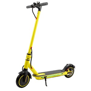 Topteng Folding Electric Scooter for Adult with Deck Light - 220lb Capacity, 21.8 Mile Range, 8.5" Wheels, Yellow - 1 of 4