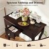 Resenkos Console Table - Single Drawer & Solid Wood Frame, Sturdy Accent Piece for Hallways, Living Rooms & Entryways, Espresso Brown - 2 of 4