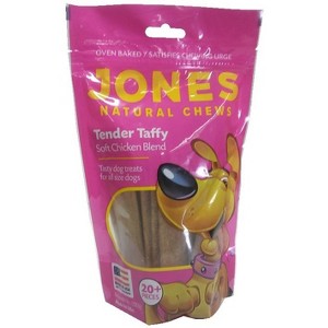 Jones Natural Chews Chicken Tender Taffy Dog Treat, 8oz - 1 of 3