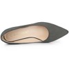 Allegra K Women's Pointy Toe Slip on Wedge Heel Pumps - 4 of 4