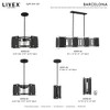 Livex Lighting Barcelona 1 - Light Wall Light in  Black/Brushed Nickel - 3 of 4