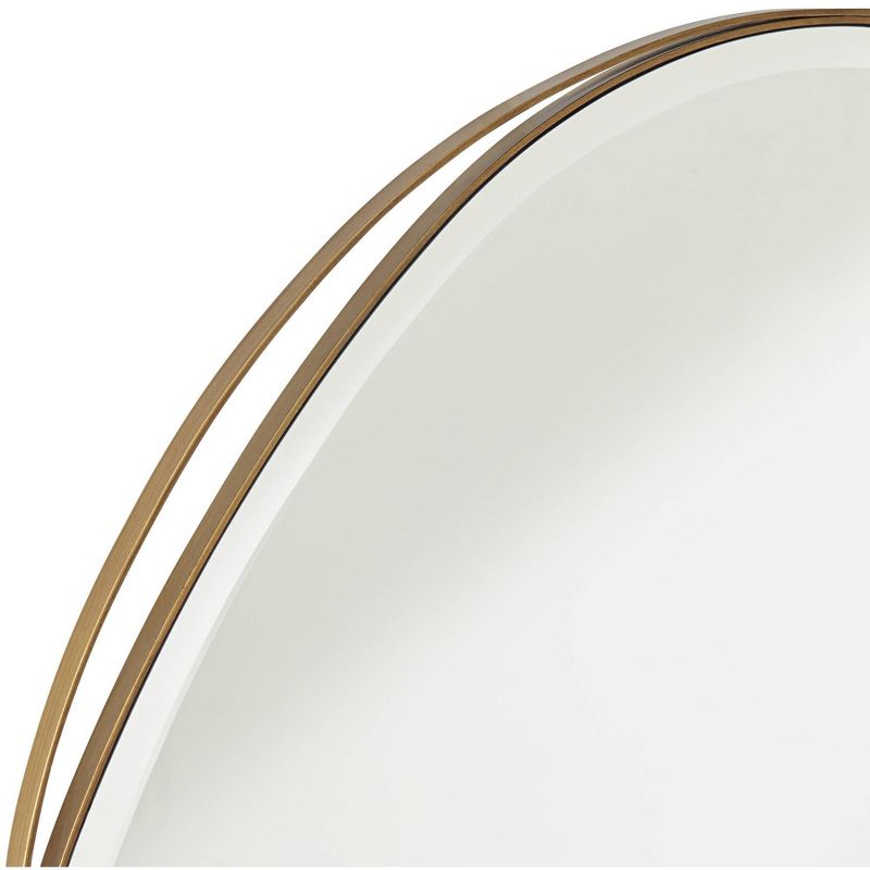 Noble Park Caffrey Brushed Gold 31 1/2" Round Wall Mirror, 3 of 10