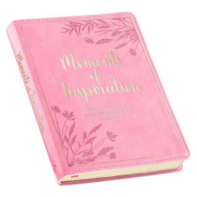 Gift Book Moments of Inspiration Faux Leather - (Leather Bound)