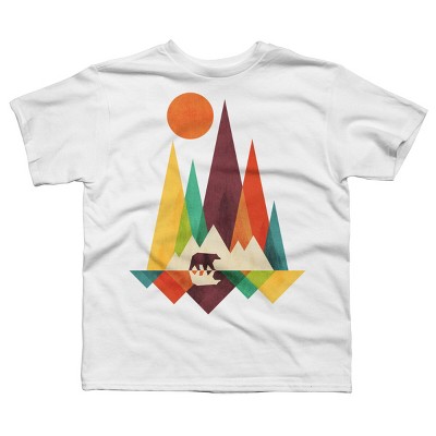 Boy's Design By Humans Mountain Bear By radiomode T-Shirt