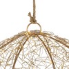 Northlight LED Lighted Twinkle Wire Ball Outdoor Christmas Decoration - 12" - Gold - 3 of 4